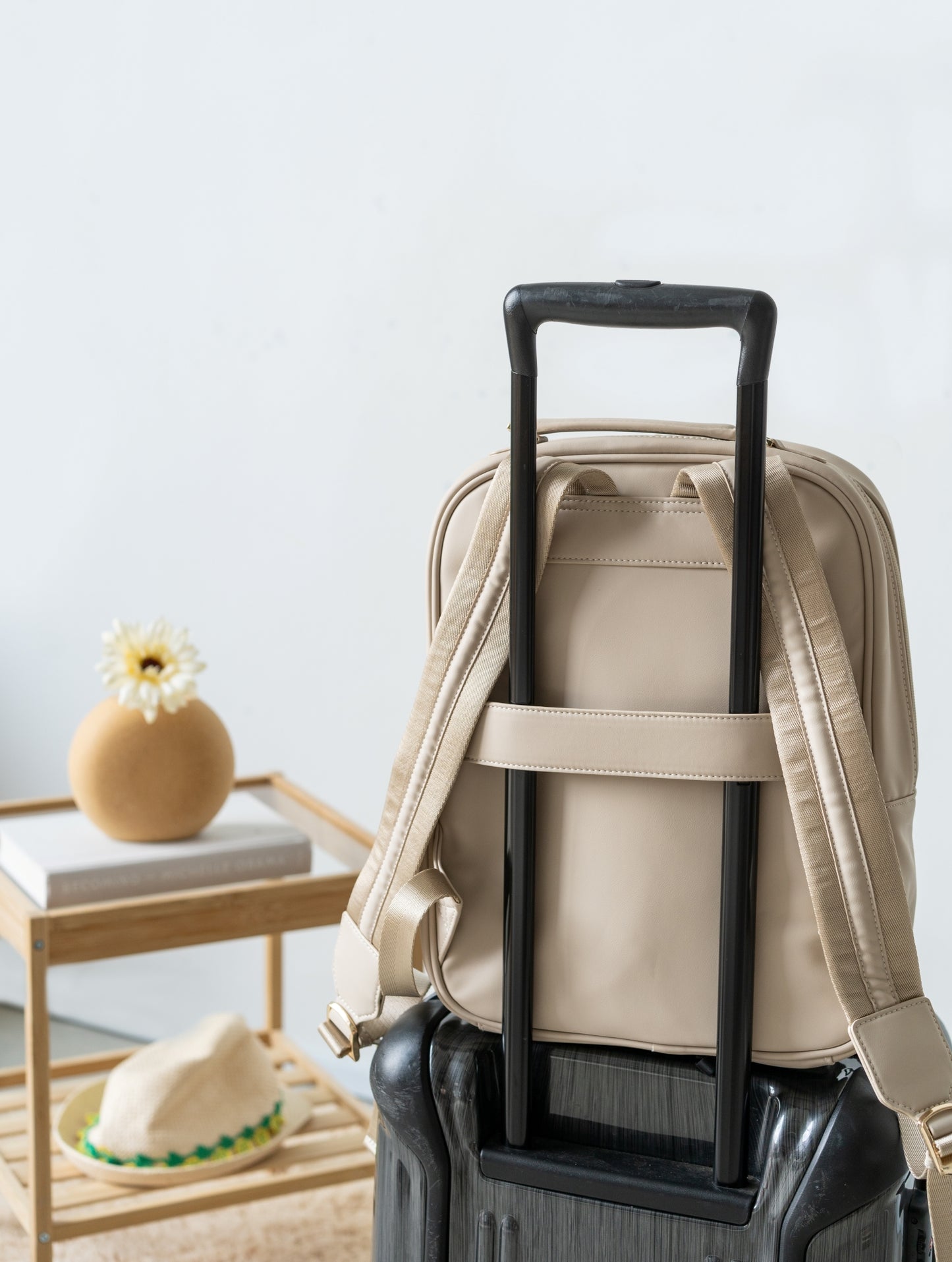 RHEA MAGIC LAPTOP BACKPACK IN ALMOND