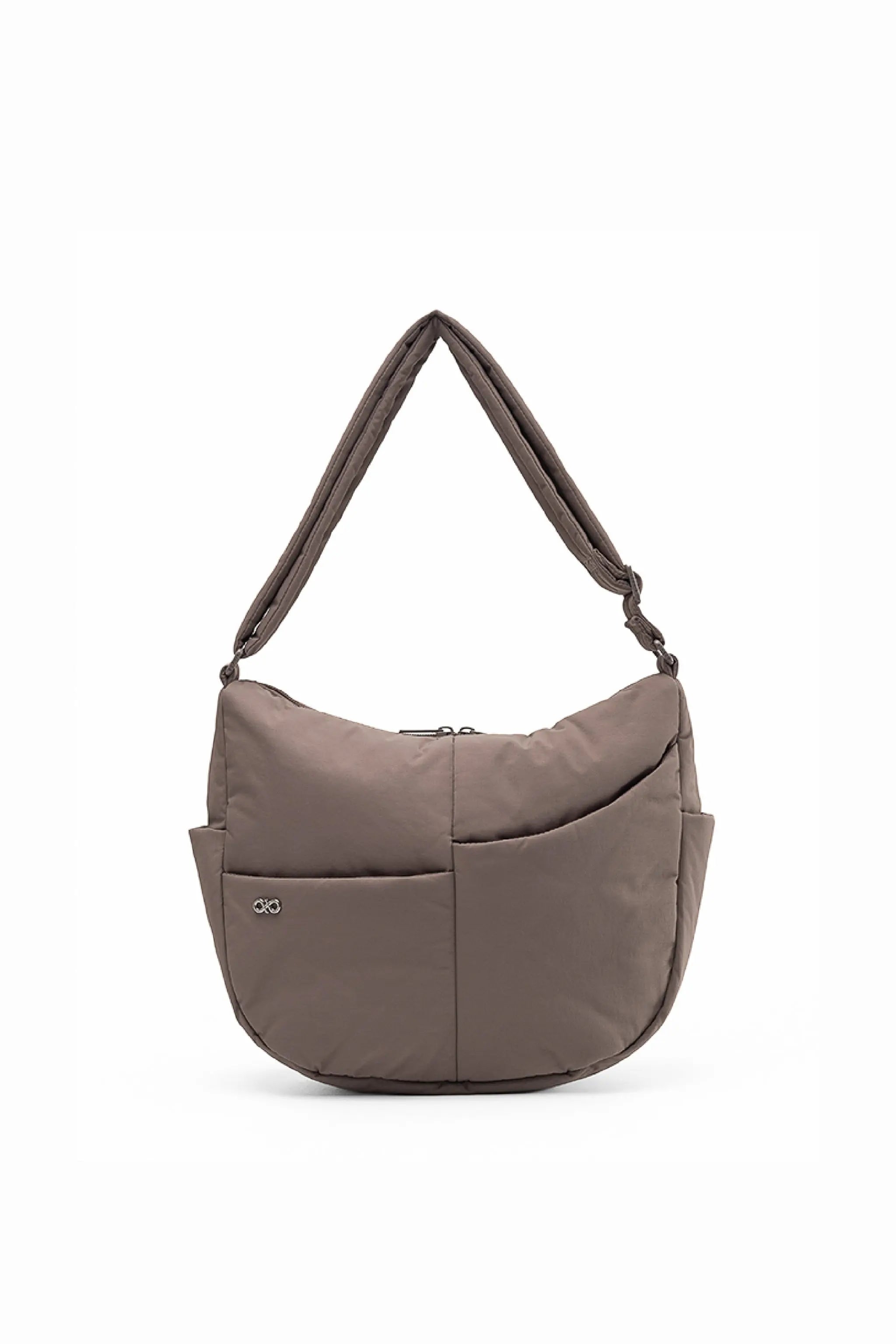 SIGNATURE POCKET CROSSBODY BAG IN POSH TAUPE 
