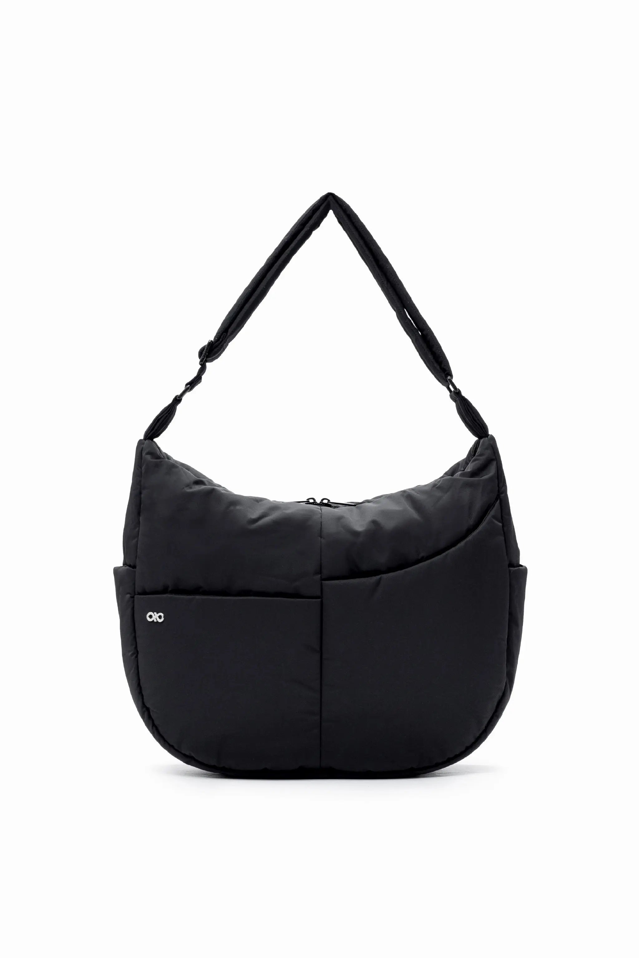 XL SIGNATURE POCKET CROSSBODY BAG IN JET BLACK 