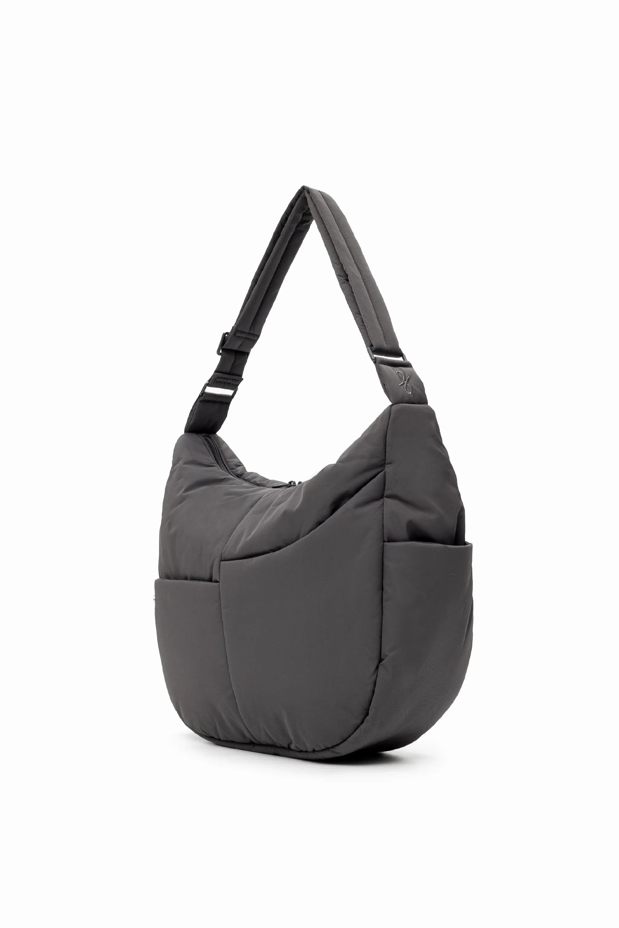 XL SIGNATURE POCKET CROSSBODY BAG IN STORM GREY 